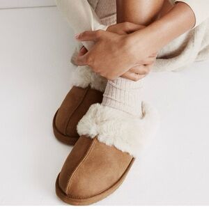 NWT H&M Women fur-lined Slippers size 7 EUR 38